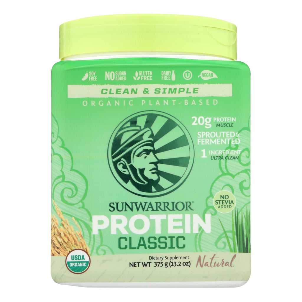 Sunwarrior - Protein Organic Classic Natural - 375 Grm - Lakehouse Foods