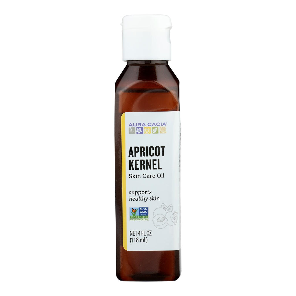 Aura Cacia - Natural Skin Care Oil Apricot Kernel - 4 Fl Oz - Lakehouse Foods