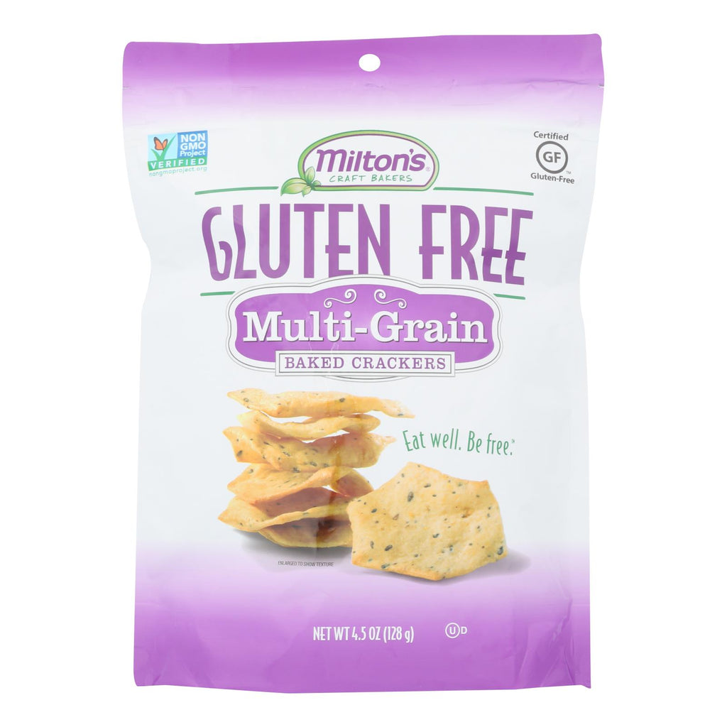 Miltons Gluten Free Baked Crackers - Multi Grain - Case Of 12 - 4.5 Oz. - Lakehouse Foods