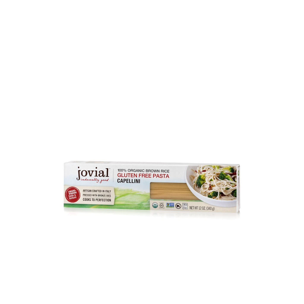 Jovial - Gluten Free Brown Rice Pasta - Capellini - Case Of 12 - 12 Oz. - Lakehouse Foods