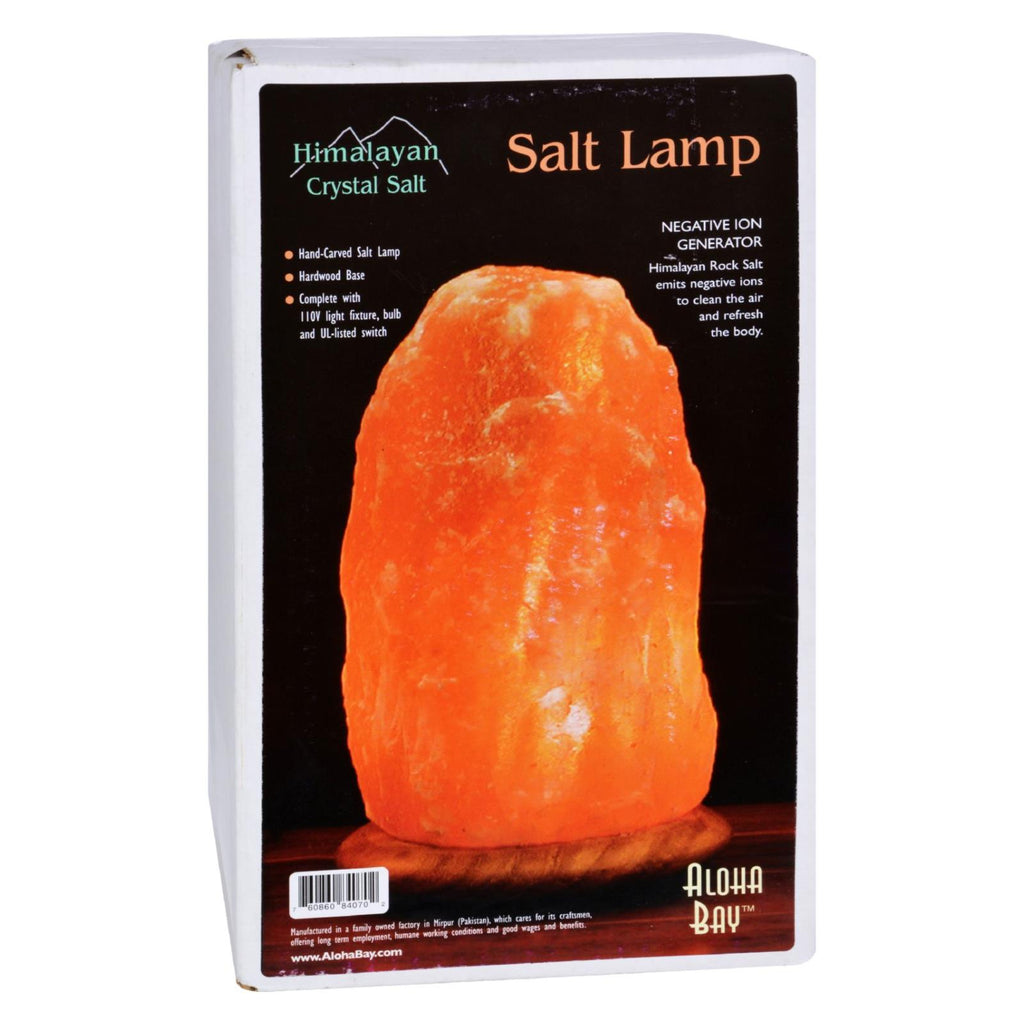 Himalayan Salt Lamp 10 Inch Wood Base - Lakehouse Foods