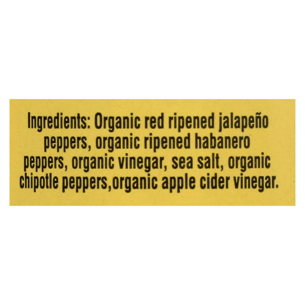 Organic Harvest Pepper Sauce - Chipotle Habanero - Case Of 12 - 5 Oz. - Lakehouse Foods