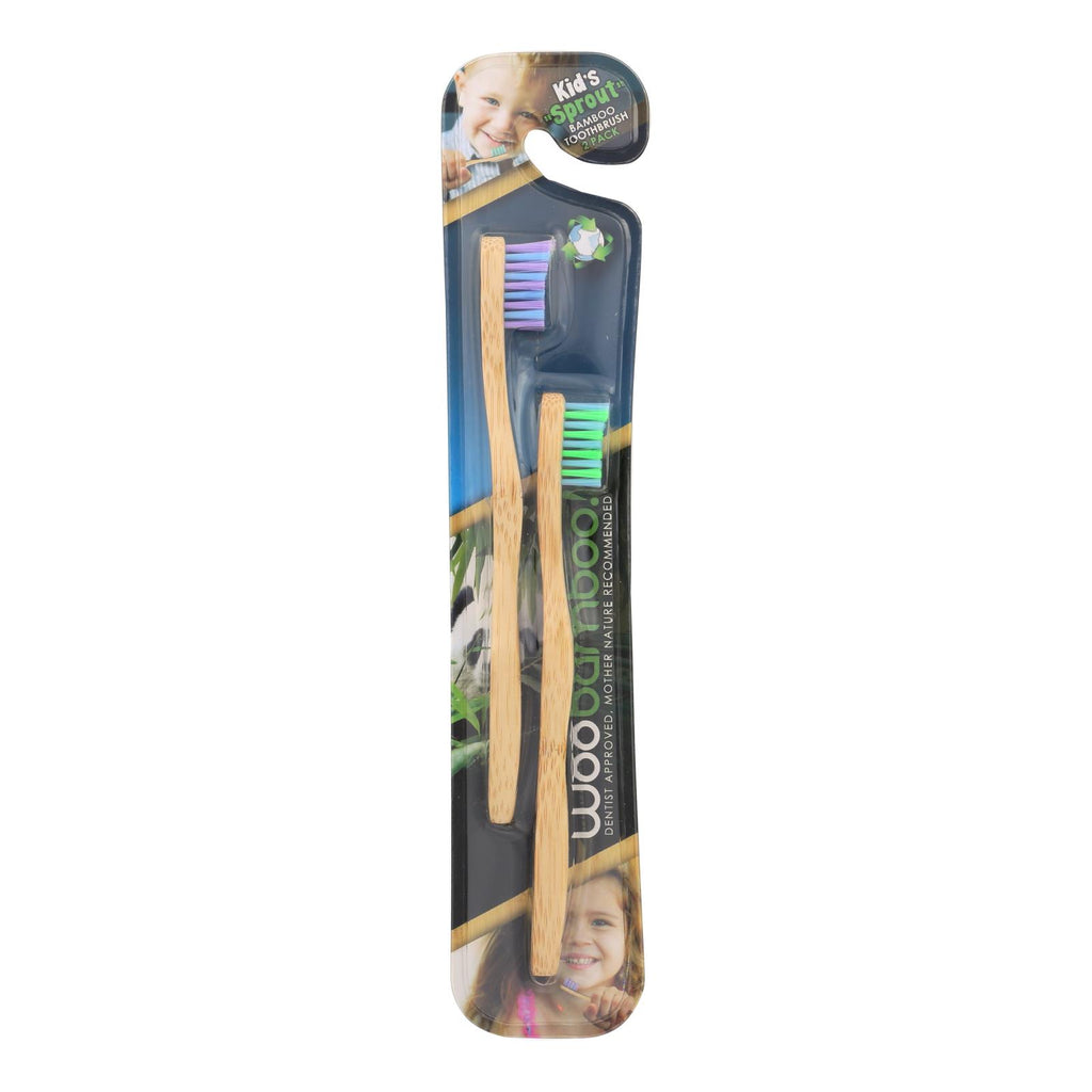 Woobamboo! Kids Sprout Toothbrush  - Case Of 6 - 2 Ct - Lakehouse Foods