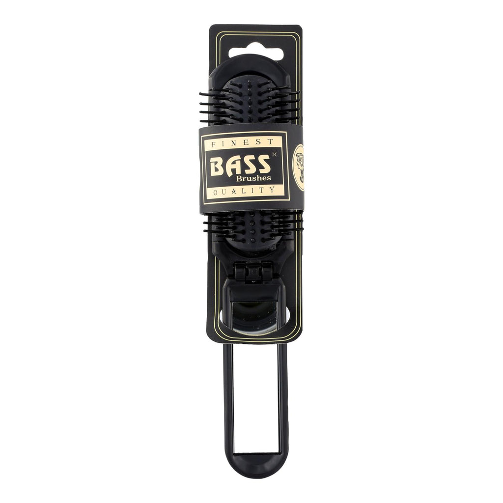 Bass Brushes - Nylon Bristle Brush - Fold-up With Mirror - 1 Count - Lakehouse Foods