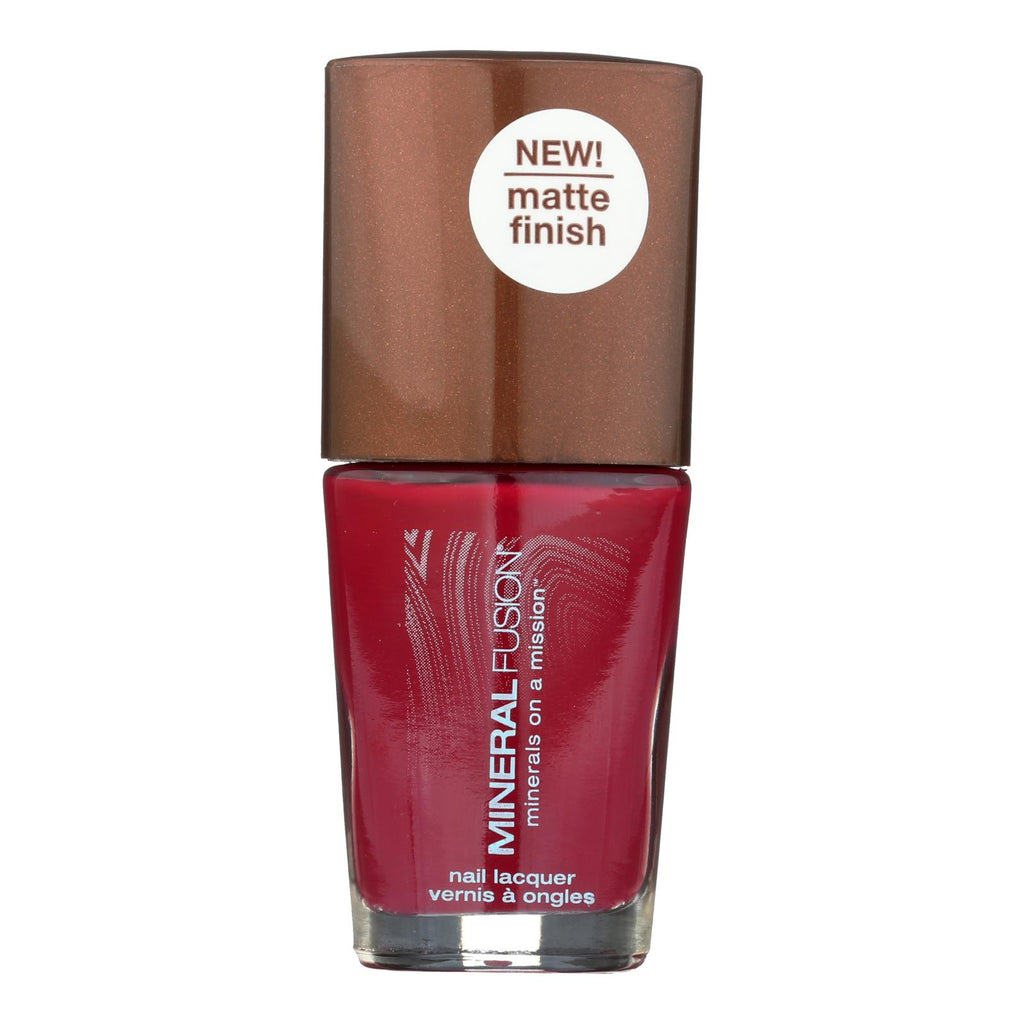 Mineral Fusion - Nail Polish - Matte Mulberry - 0.33 Oz. - Lakehouse Foods