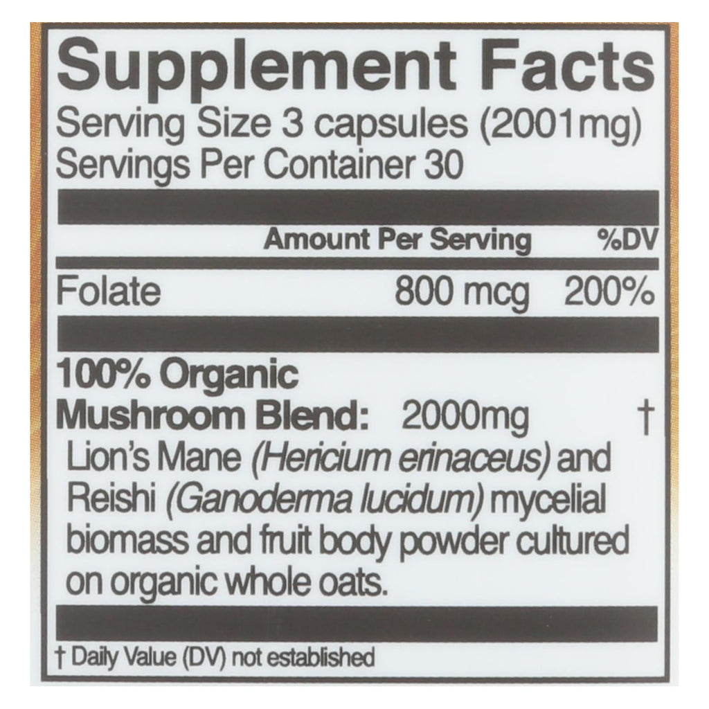Om - Mush Sprfd Brain Fuel - 1 Each - 90 Ct - Lakehouse Foods