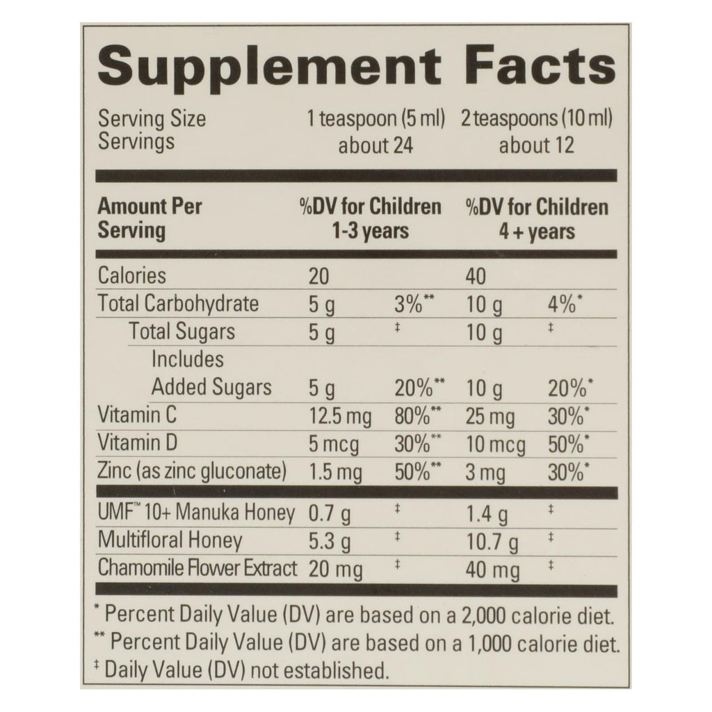 Comvita - Kd Sth Syrup Ntm Grp Mnhny - 1 Each - 4 Fz - Lakehouse Foods