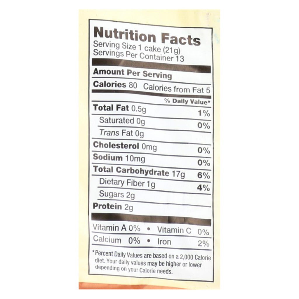 Lundberg Family Farms - Rice Cake Honey Nut - Case Of 6-9.6 Oz - Lakehouse Foods