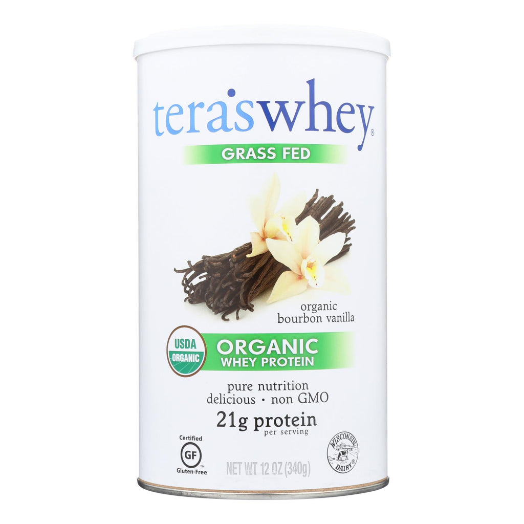 Teras Whey Protein Powder - Whey - Organic - Bourbon Vanilla - 12 Oz - Lakehouse Foods