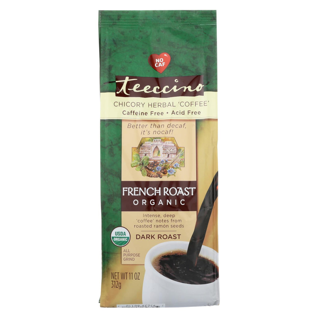 Teeccino Herbal Coffee French Roast Maya Dark Roast - 11 Oz - Case Of 6 - Lakehouse Foods