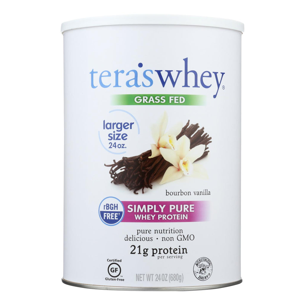 Tera's Whey Protein - Rbgh Free - Bourbon Vanilla - 24 Oz - Lakehouse Foods