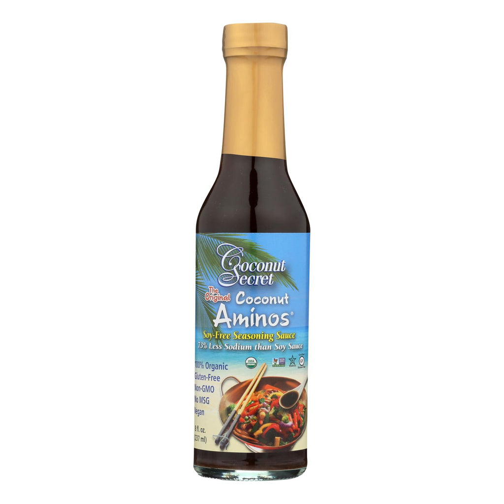 Coconut Secret - Organic Raw Aminos - Coconut - Case Of 12 - 8 Fl Oz. - Lakehouse Foods