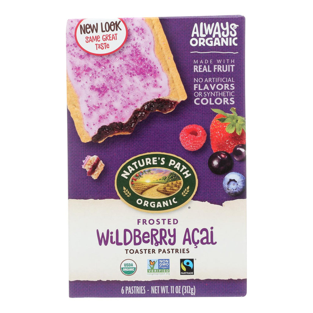 Nature's Path Organic Frosted Toaster Pastries - Wildberry Acai - Case Of 12 - 11 Oz. - Lakehouse Foods