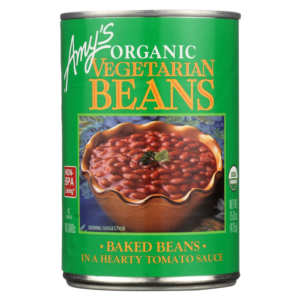 Amy's - Organic Vegetarian Baked Beans - Case Of 12 - 15 Oz. - Lakehouse Foods