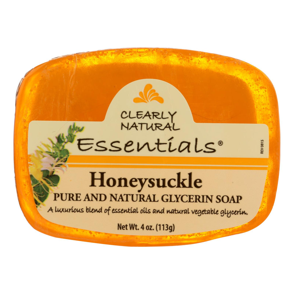 Clearly Natural Glycerine Bar Soap Honeysuckle - 4 Oz - Lakehouse Foods