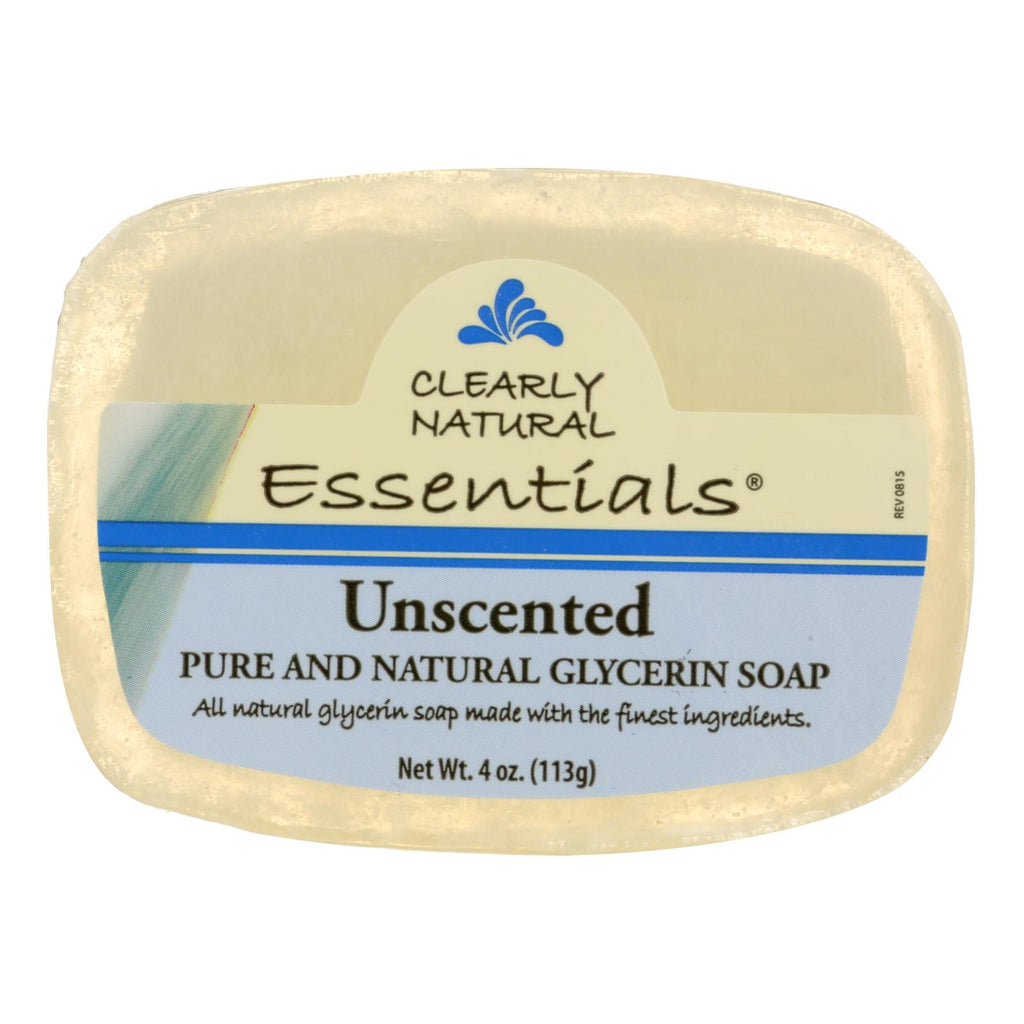 Clearly Natural Glycerine Bar Soap Unscented - 4 Oz - Lakehouse Foods