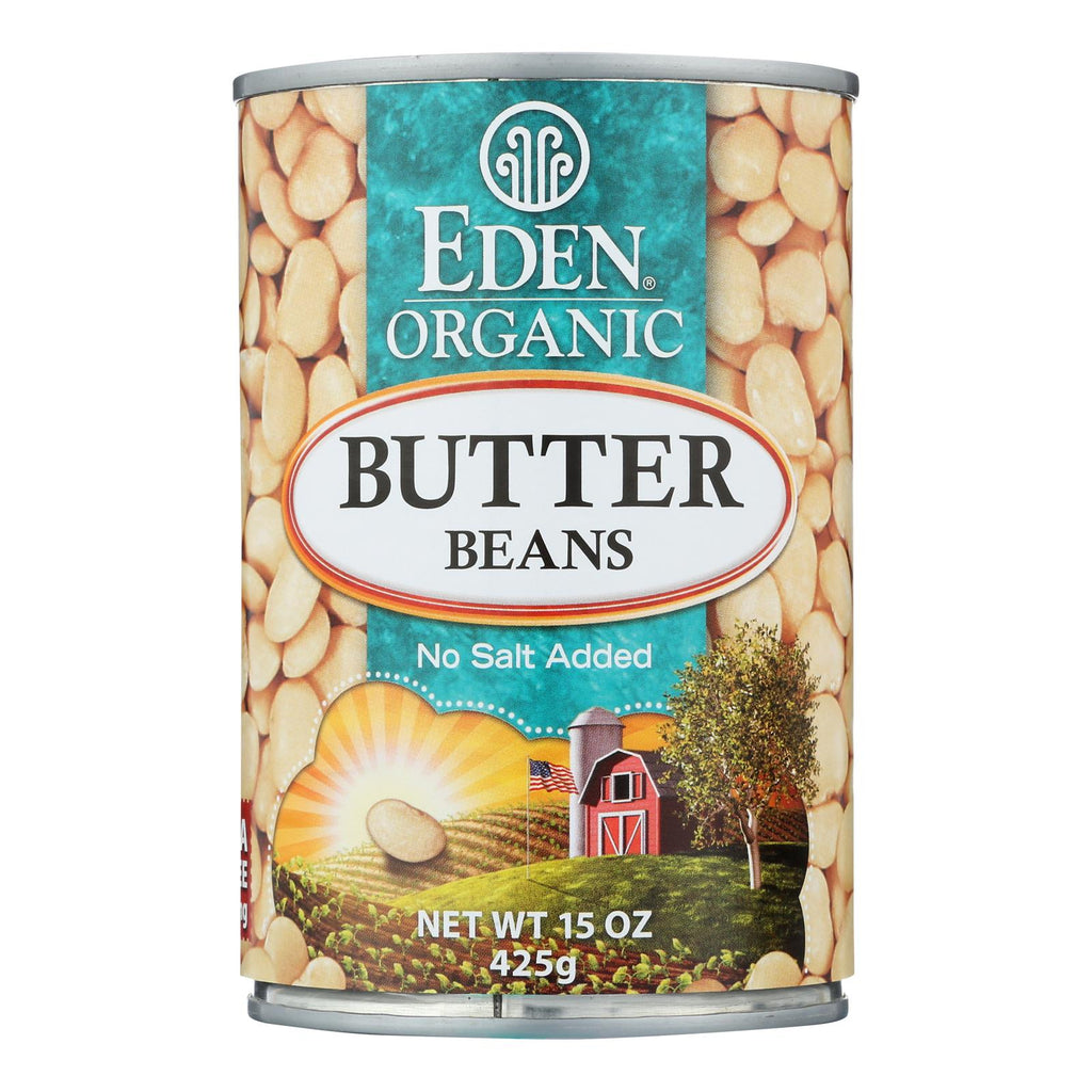 Eden Foods Butter Beans Organic - Case Of 12 - 15 Oz. - Lakehouse Foods
