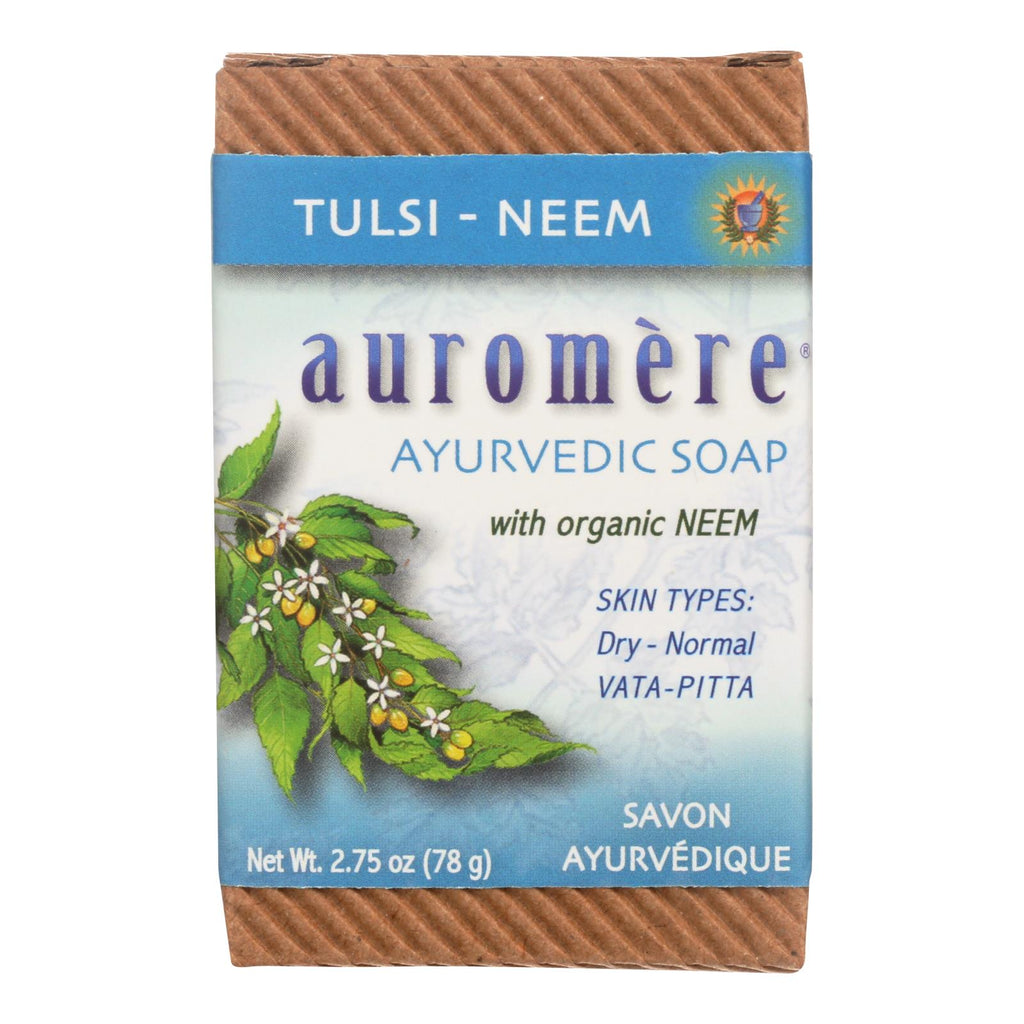 Auromere Ayurvedic Bar Soap Tulsi-neem - 2.75 Oz - Lakehouse Foods