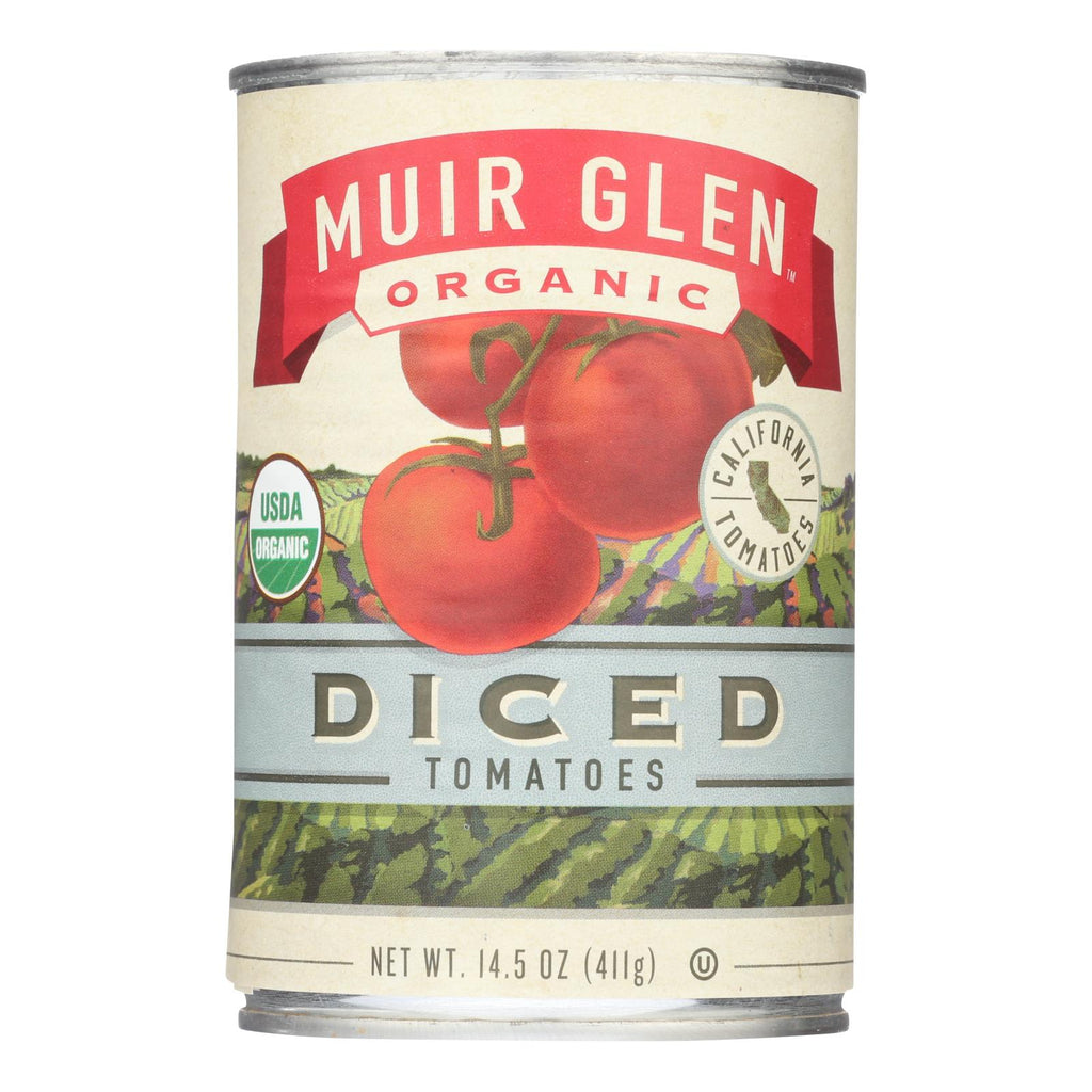 Muir Glen Organic Tomatoes Diced - Tomatoes - Case Of 12 - 14.5 Oz. - Lakehouse Foods