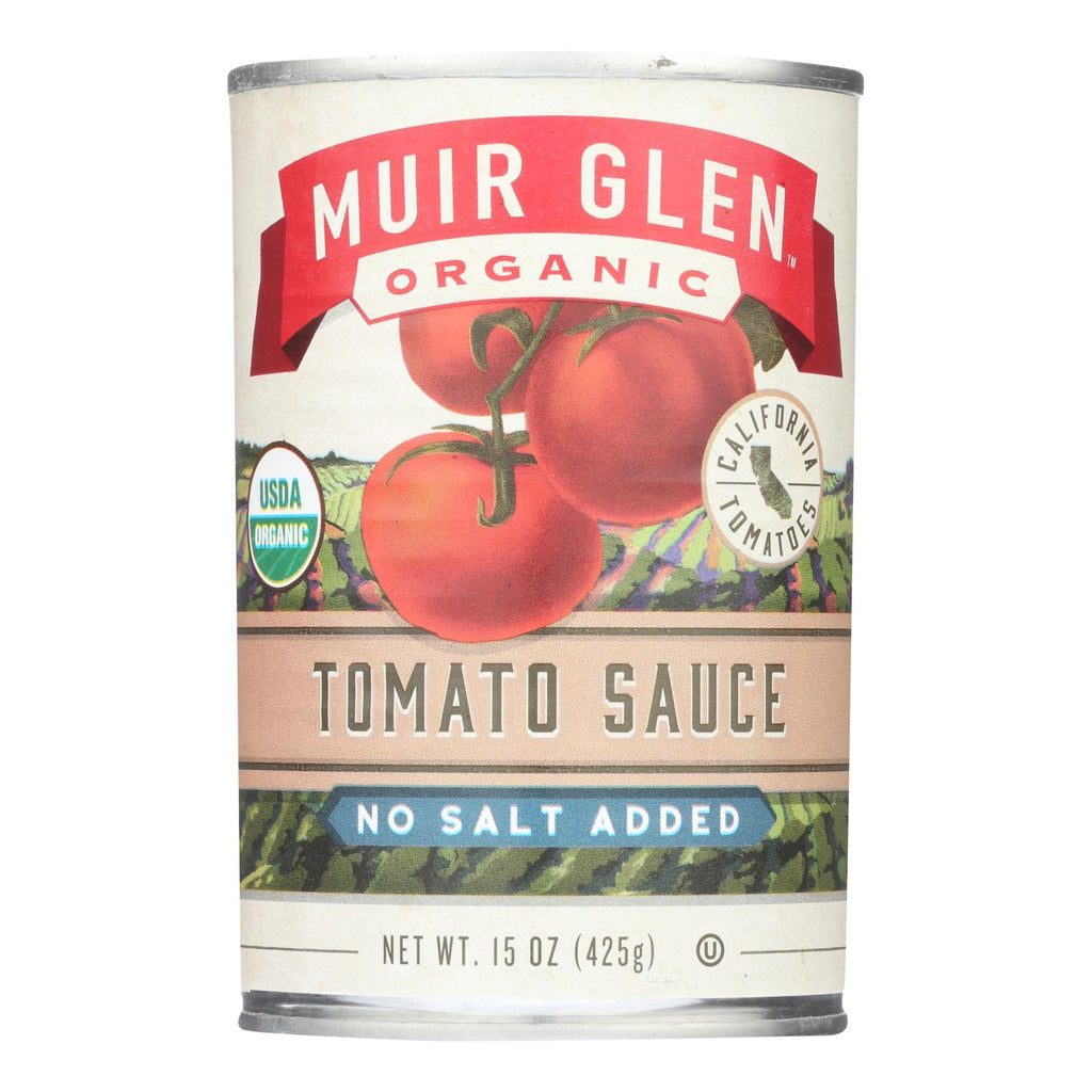 Muir Glen Tomato Sauce No Salt Added - Tomato - Case Of 12 - 15 Fl Oz. - Lakehouse Foods