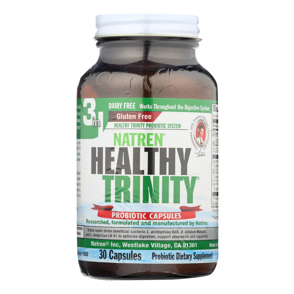 Natren Healthy Trinity Probiotic Capsules  - 1 Each - 30 Cap - Lakehouse Foods