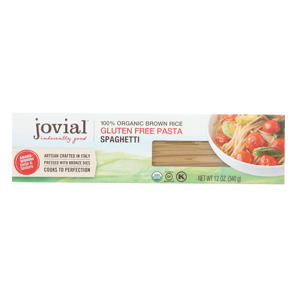 Jovial - Pasta - Organic - Brown Rice - Spaghetti - 12 Oz - Case Of 12 - Lakehouse Foods