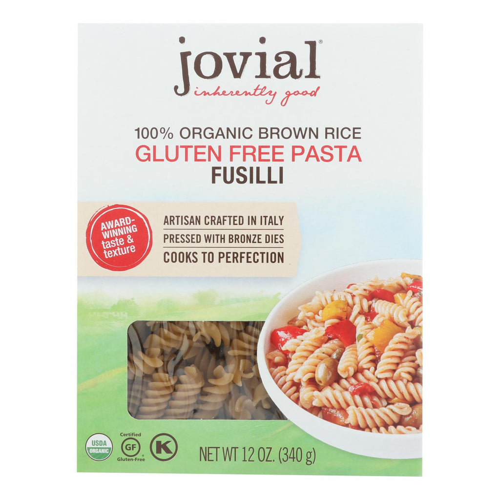 Jovial - Pasta - Organic - Brown Rice - Fusilli - 12 Oz - Case Of 12 - Lakehouse Foods