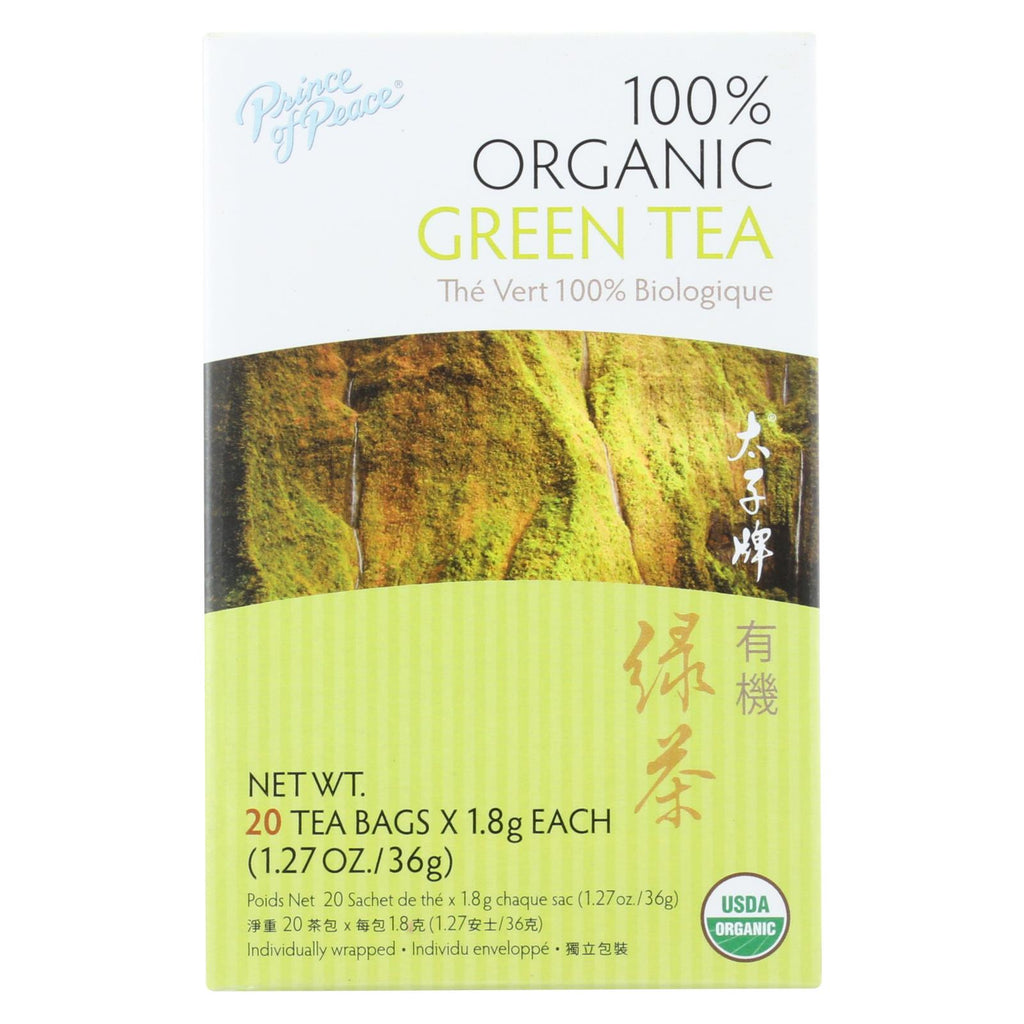 Prince Of Peace Organic Green Tea - 20 Tea Bags - Lakehouse Foods