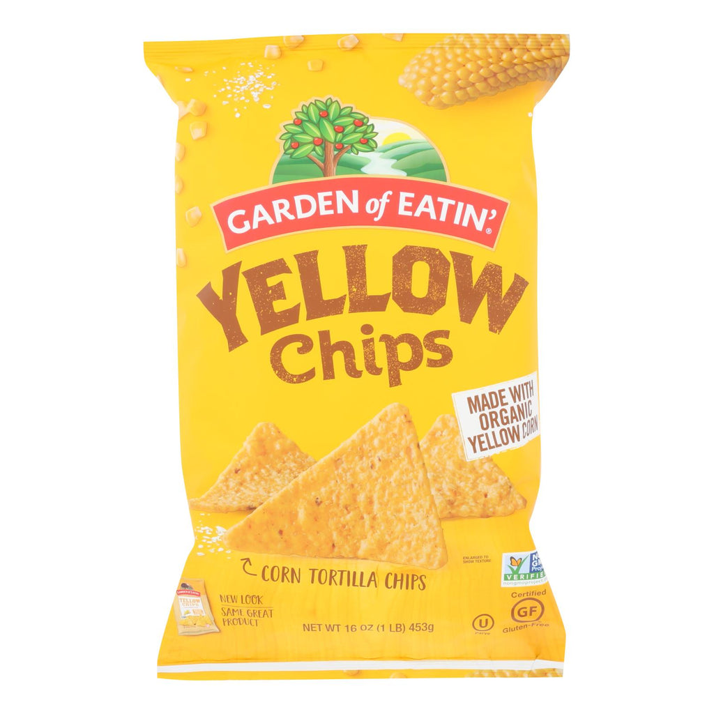 Garden Of Eatin' Yellow Corn Tortilla Chips - Tortilla Chips - Case Of 12 - 16 Oz. - Lakehouse Foods