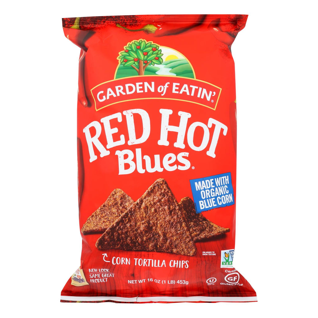 Garden Of Eatin' Red Hot Blues - Red Hot - Case Of 12 - 16 Oz. - Lakehouse Foods