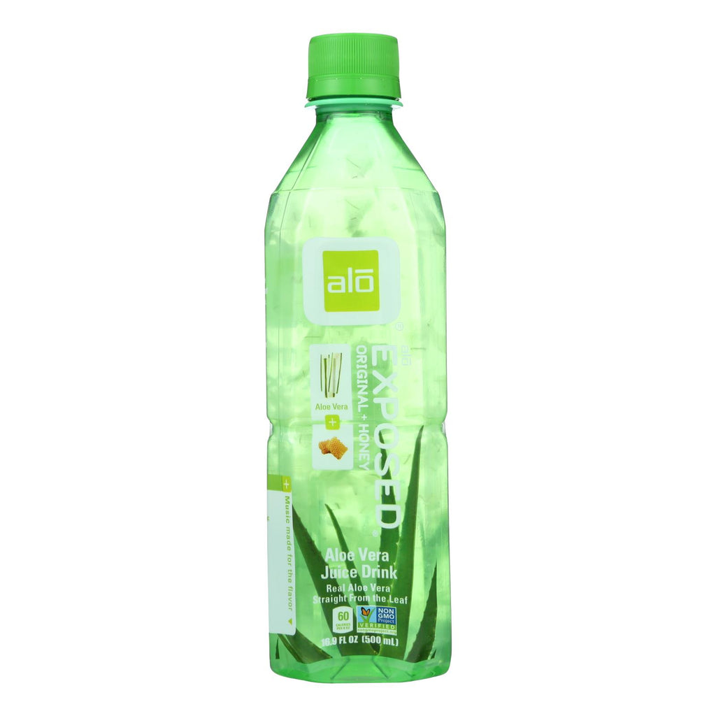 Alo Original Exposed Aloe Vera Juice Drink -  Original And Honey - Case Of 12 - 16.9 Fl Oz. - Lakehouse Foods