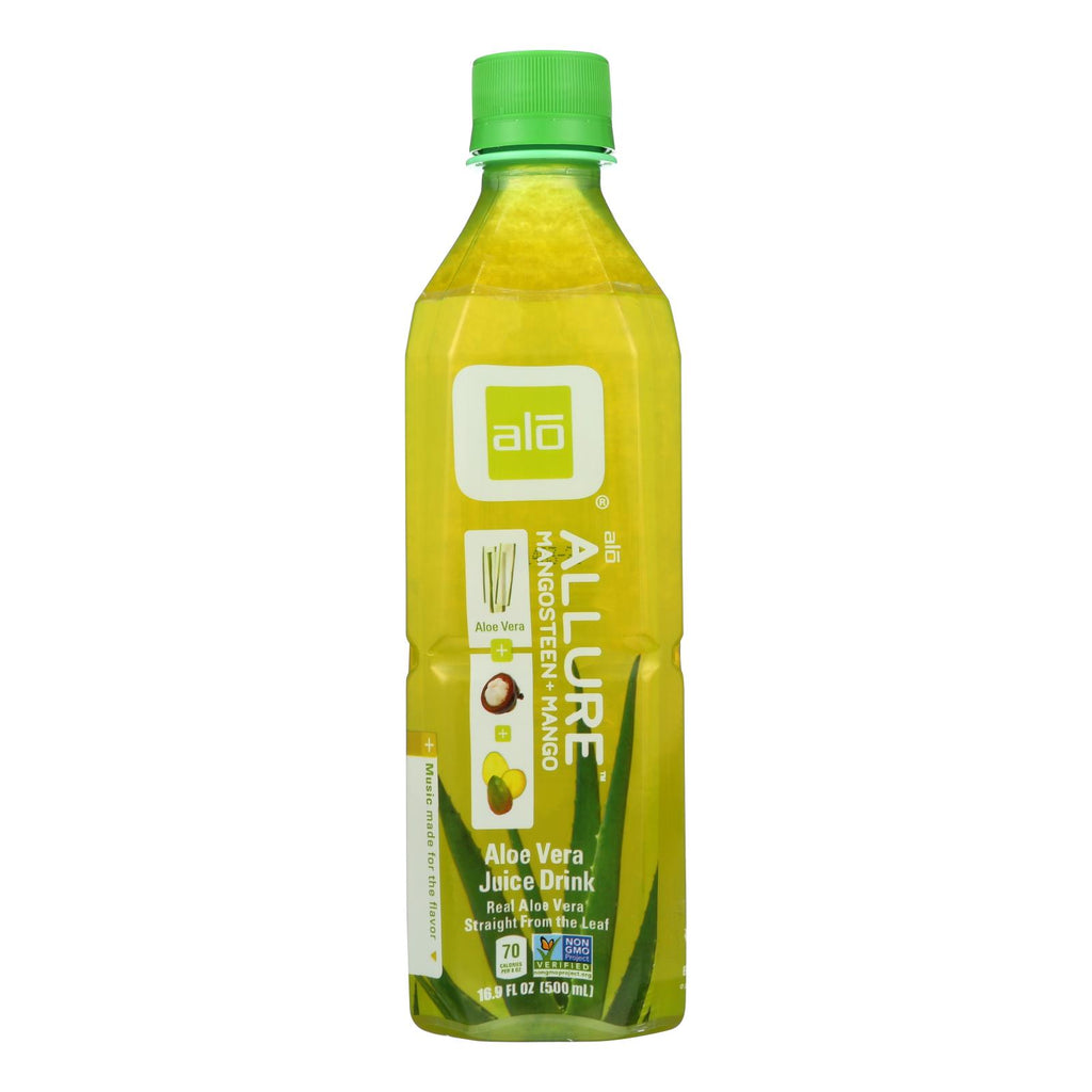Alo Original Allure Aloe Vera Juice Drink - Mangosteen And Mango - Case Of 12 - 16.9 Fl Oz. - Lakehouse Foods