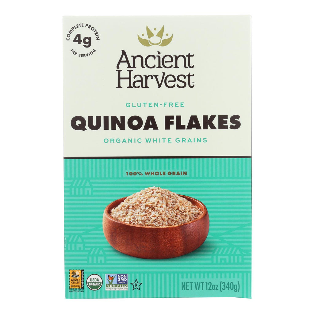 Ancient Harvest Organic Hot Cereal - Quinoa Flakes - Case Of 12 - 12 Oz - Lakehouse Foods