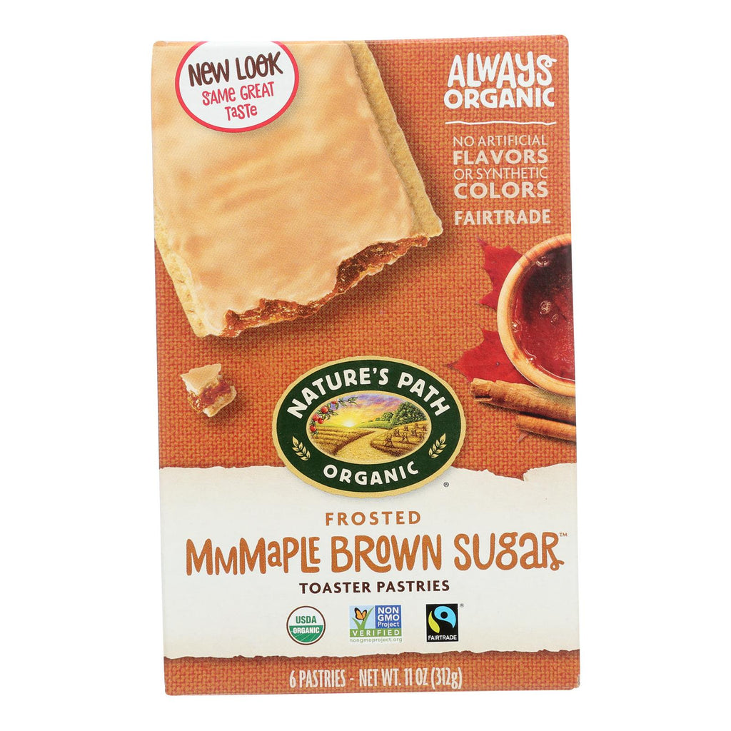 Nature's Path Organic Frosted Toaster Pastries - Mmmaple Brown Sugar - Case Of 12 - 11 Oz. - Lakehouse Foods