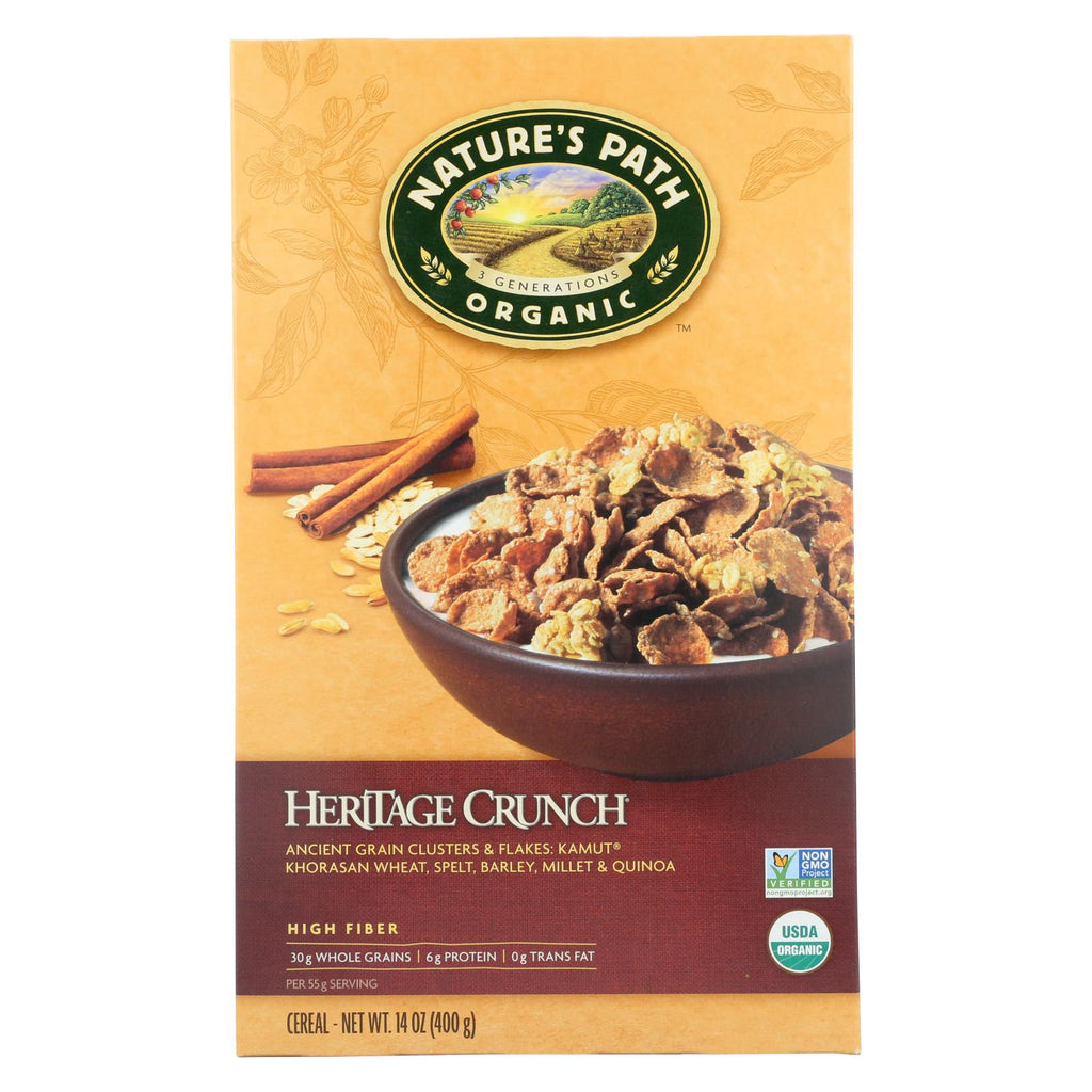 Nature's Path Organic Heritage Crunch Cereal - Case Of 12 - 14 Oz. - Lakehouse Foods