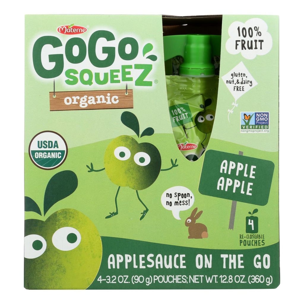 Gogo Squeeze Sauce - Apple - Case Of 12 - 3.2 Oz. - Lakehouse Foods