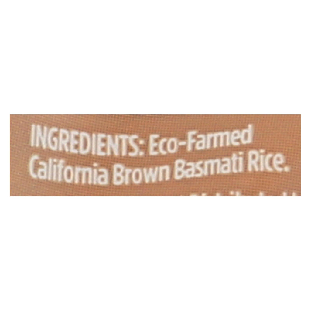 Lundberg Family Farms Organic Brown Basmati Rice - Case Of 6 - 2 Lb. - Lakehouse Foods