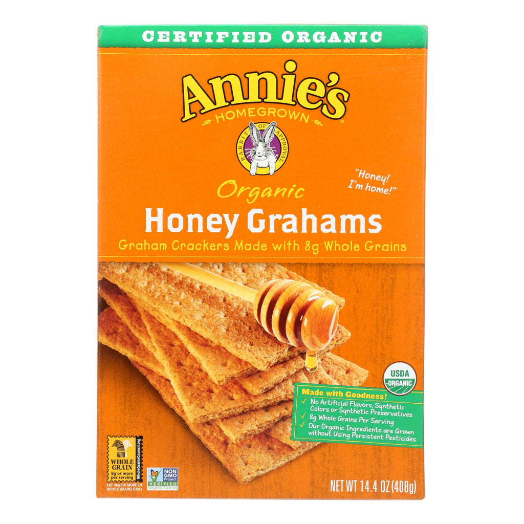 Annie's Homegrown Organic Honey Graham Crackers - Case Of 12 - 14.4 Oz. - Lakehouse Foods
