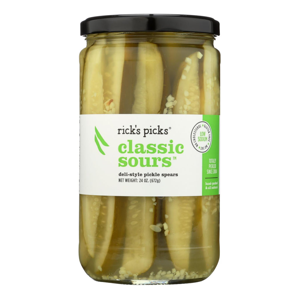 Rick's Picks Classic Sours Pickles - Case Of 6 - 24 Oz. - Lakehouse Foods