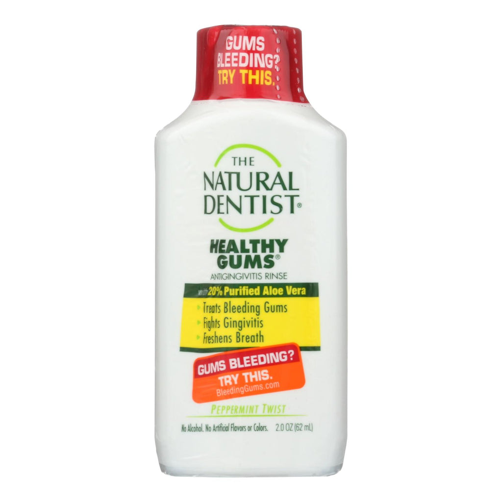 Natural Dentist Anti Gingivitis Rinse - Healthy Gums - Peppermint Twist - 2 Oz - Lakehouse Foods