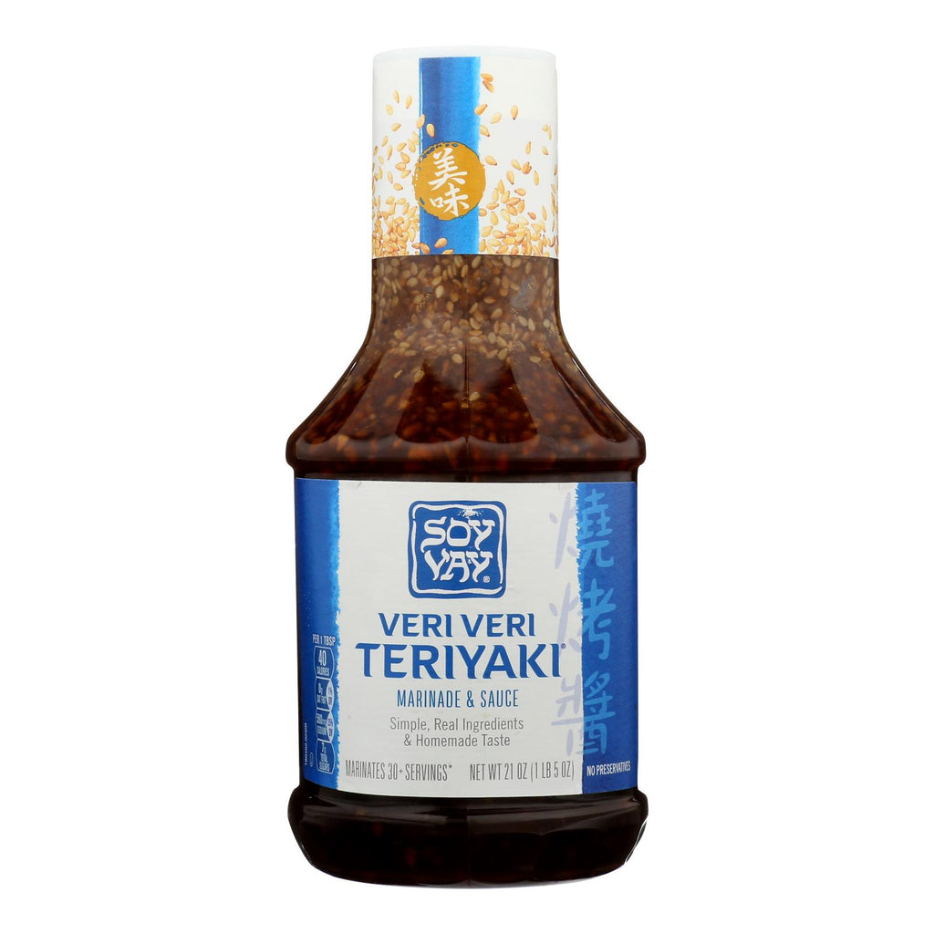 Soy Vay Veri Teriyaki Marinade And Sauce - Case Of 6 - 21 Fl Oz. - Lakehouse Foods