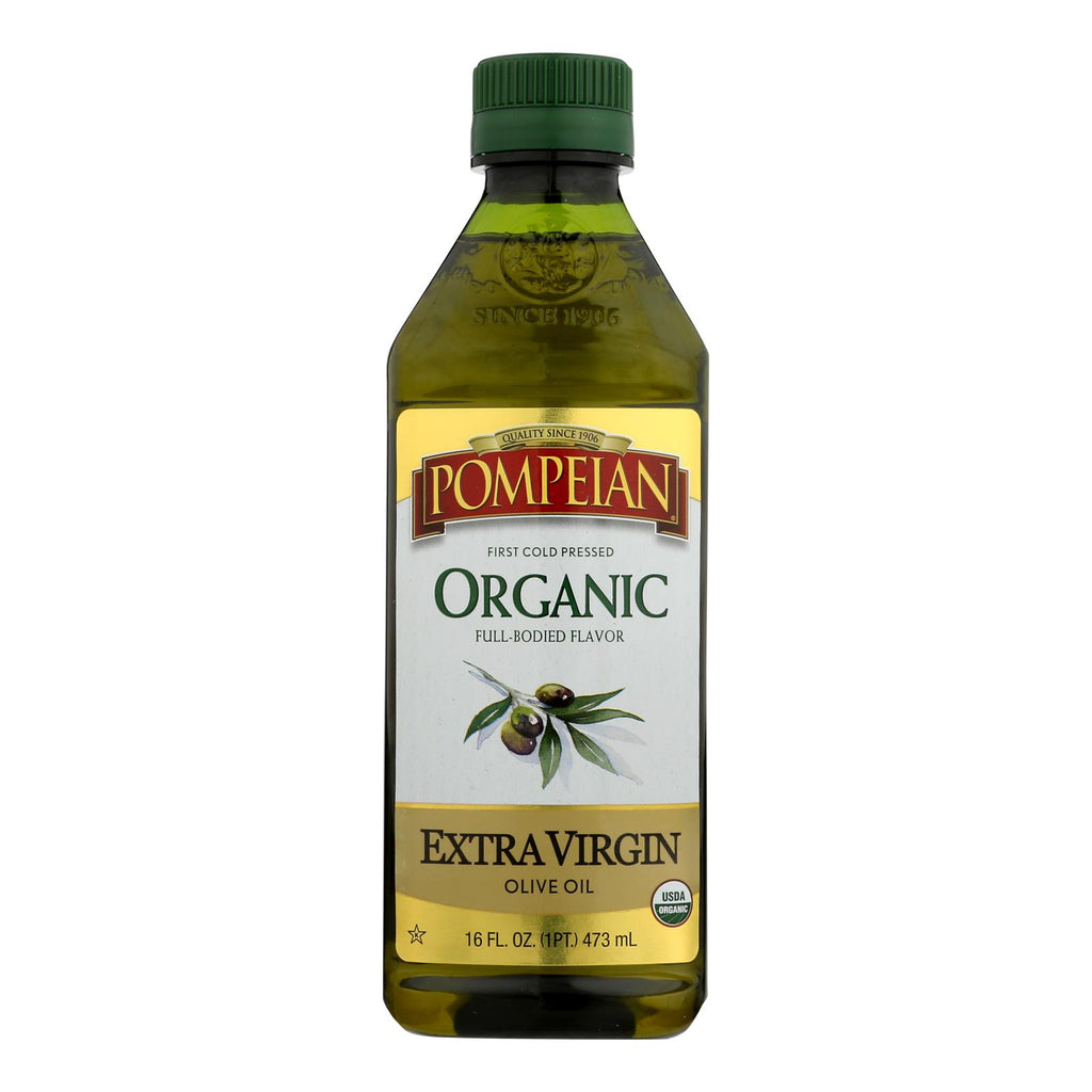 Pompeian Organic Extra Vigin Olive Oil - Case Of 6 - 16 Fz - Lakehouse Foods