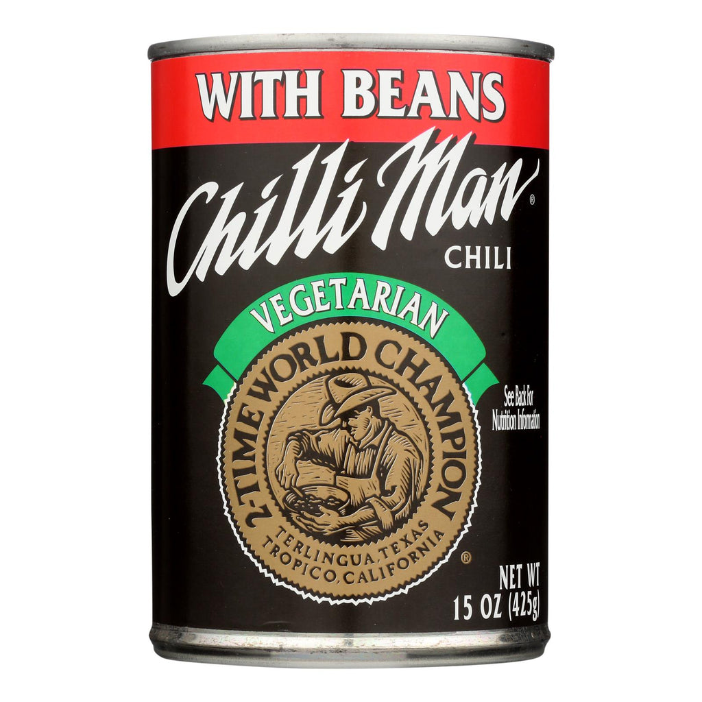 Chilli Man Vegetarian Chili With Beans - Case Of 12 - 15 Oz - Lakehouse Foods