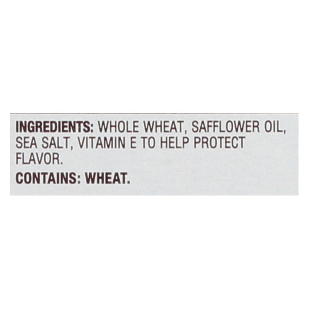 Back To Nature Harvest Whole Wheat Crackers - Whole Wheat Safflower Oil And Sea Salt - Case Of 12 - 8.5 Oz. - Lakehouse Foods