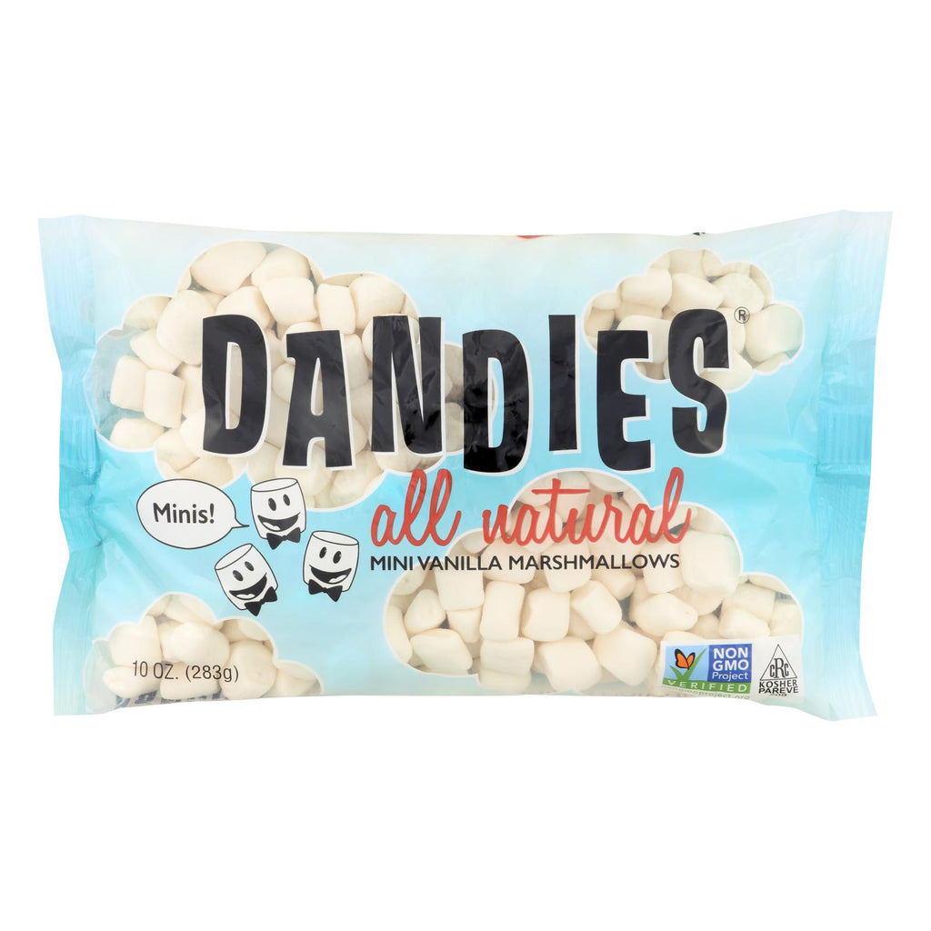 Dandies - Air Puffed Mini Marshmallows - Classic Vanilla - Case Of 12 - 10 Oz. - Lakehouse Foods