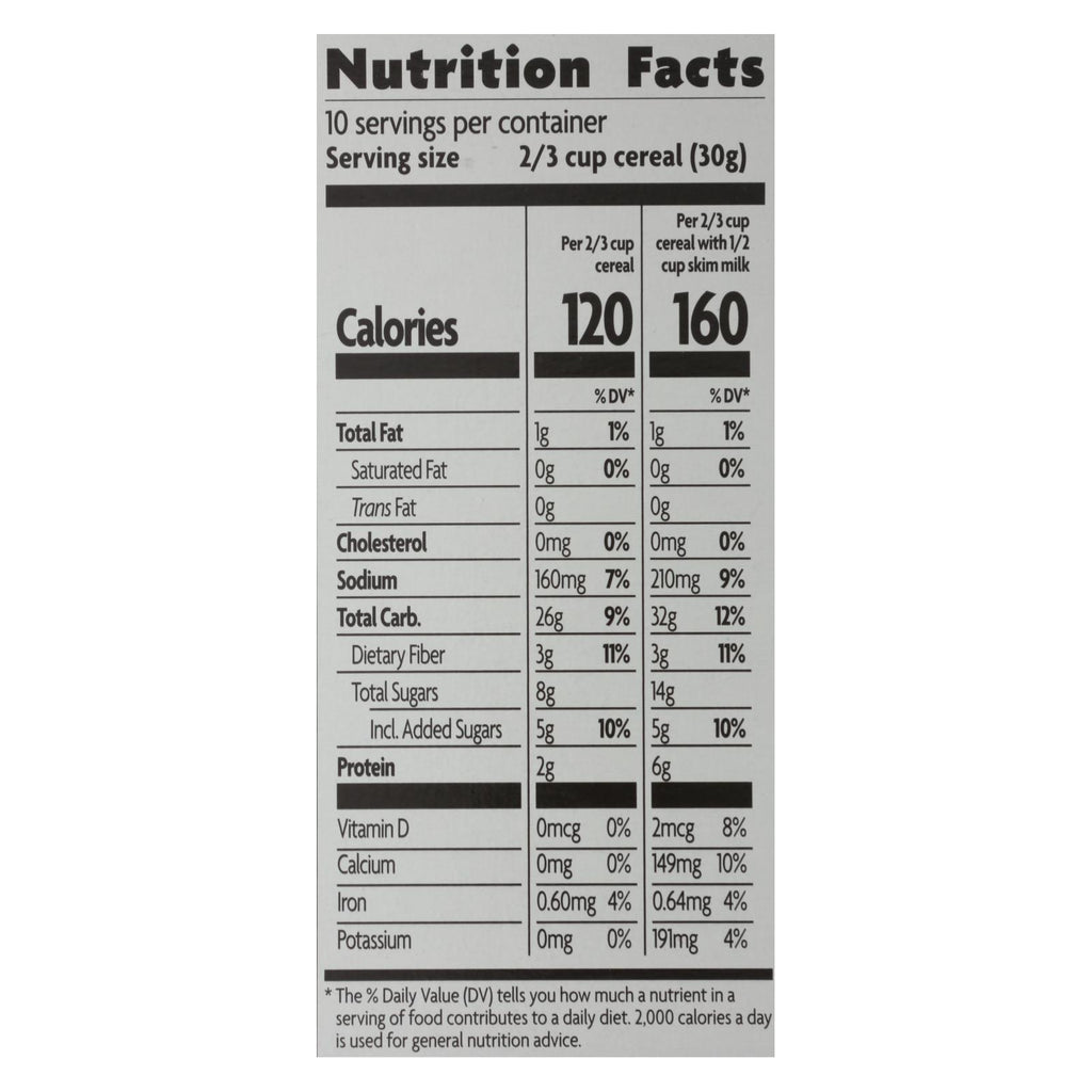 Nature's Path Organic Sunrise Cereal - Crunchy Honey - Case Of 12 - 10.6 Oz. - Lakehouse Foods