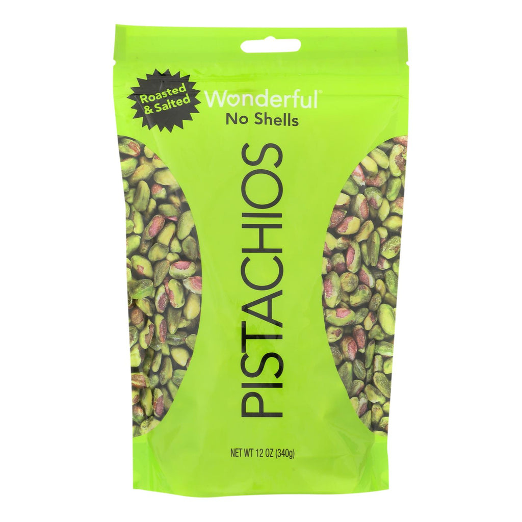 Wonderful Pistachios Roasted & Salted Pistachios - Case Of 12 - 12 Oz - Lakehouse Foods