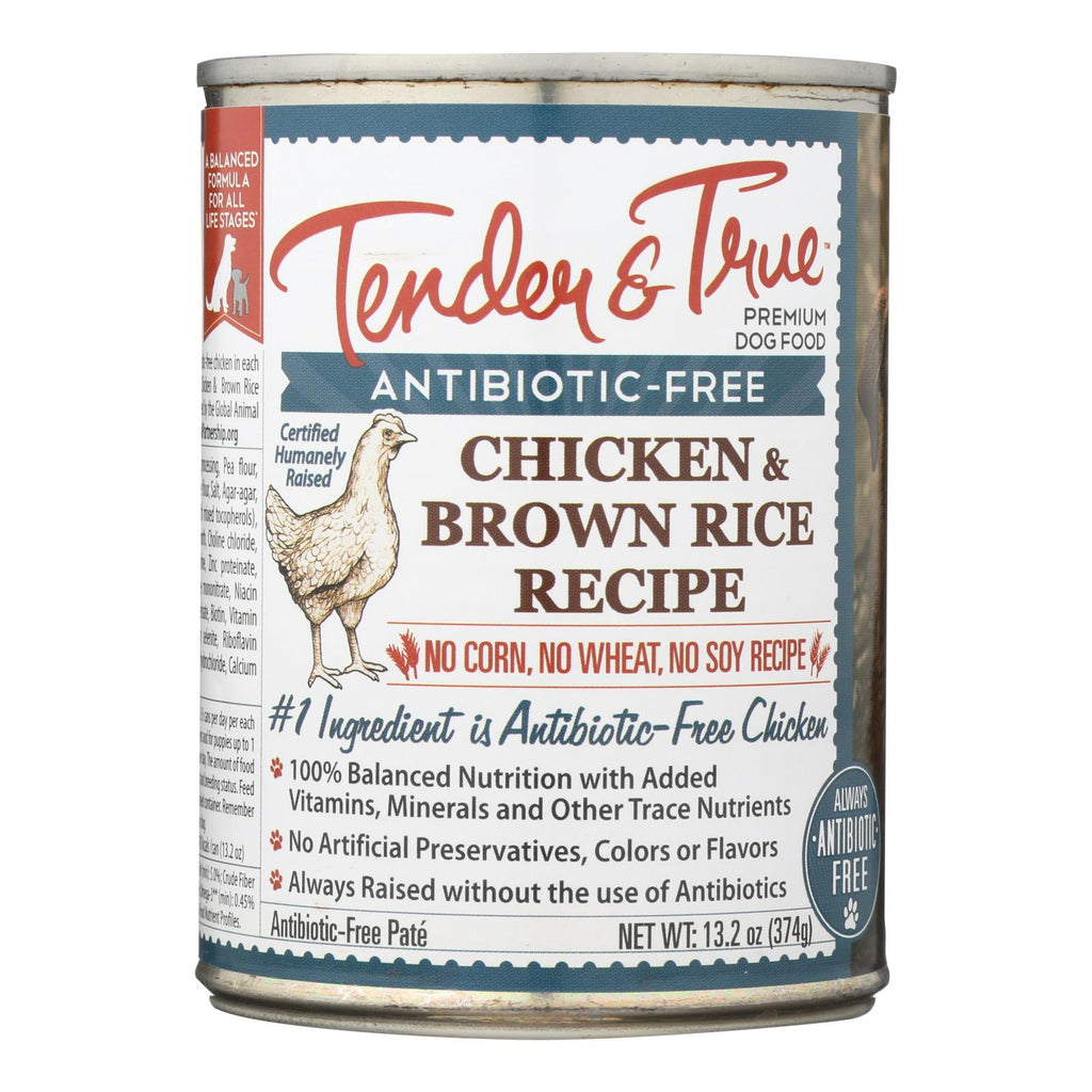 Tender & True Dog Food Chicken And Brown Rice - Case Of 12 - 13.2 Oz - Lakehouse Foods