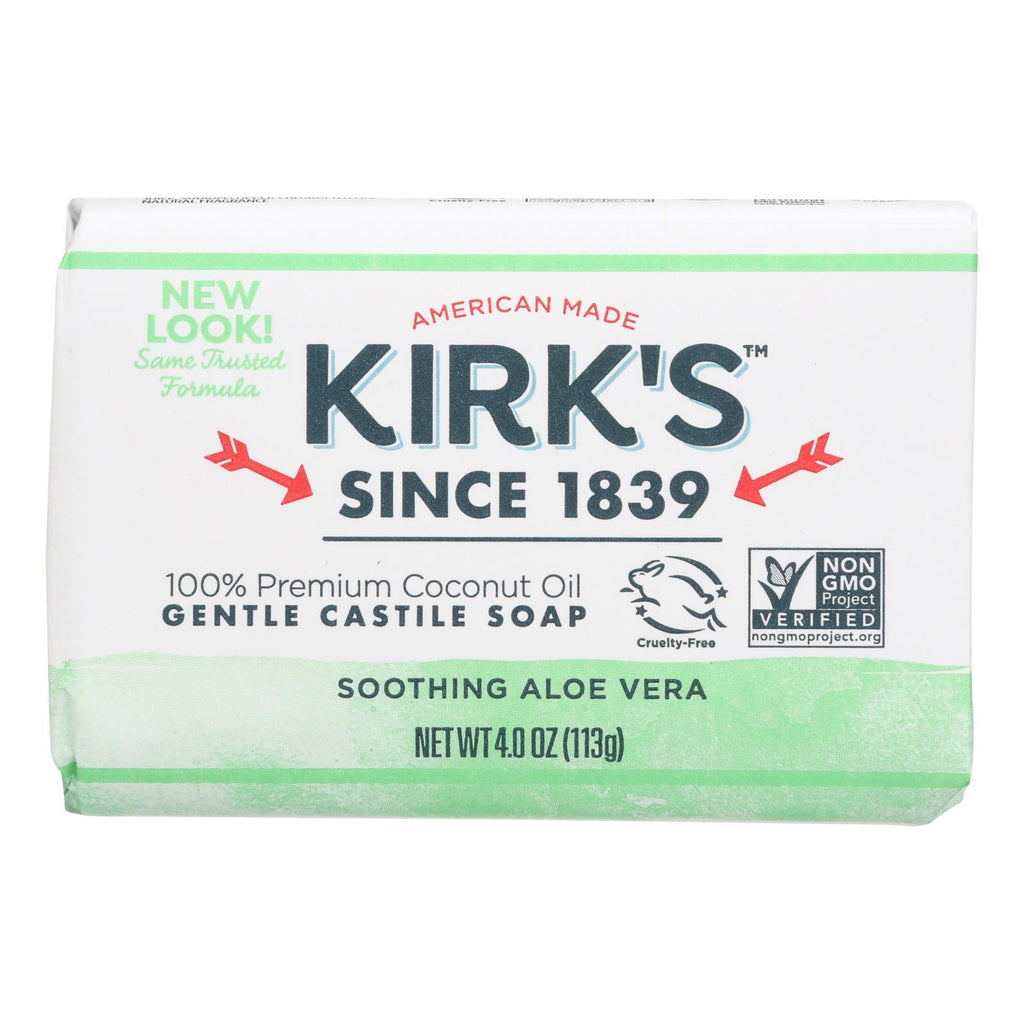 Kirks Natural Bar Soap - Coco Castile - Aloe Vera - 4 Oz - 1 Each - Lakehouse Foods