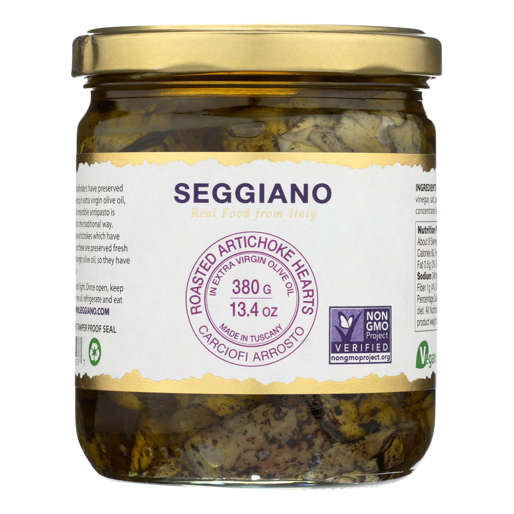 Seggiano Carciofi Arrosto Roasted Artichoke Hearts  - Case Of 6 - 13.4 Oz - Lakehouse Foods